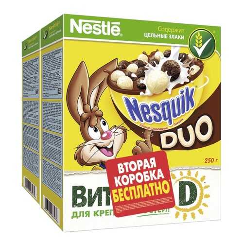 Готовый шоколадный завтрак Nesquik Duo обогащенный витаминами и минеральными веществами в Самбери