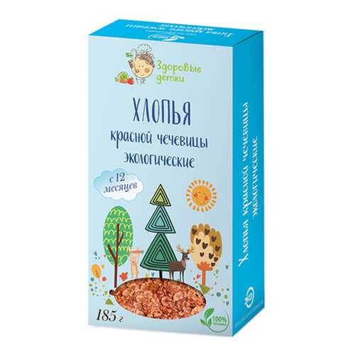 Хлопья красной чечевицы Здоровые детки 185 г в Самбери
