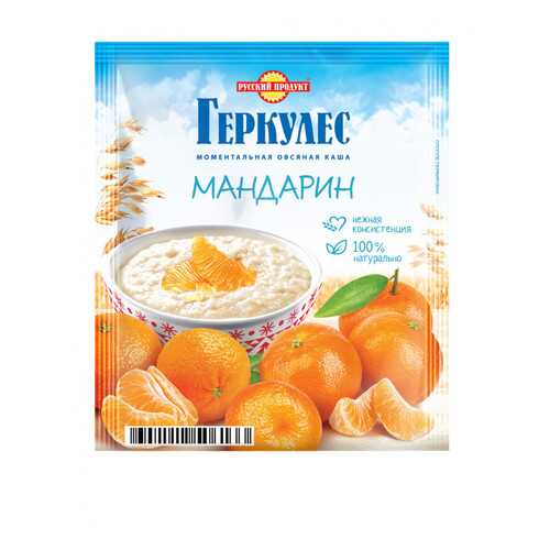 Овсяная каша Русский продукт моментальная геркулес с мандаринами 35 г в Самбери