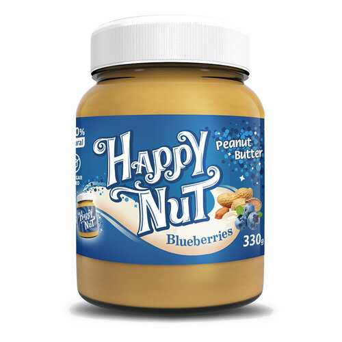 Арахисовая паста Happy Life Happy Nut с черникой 330 г в Самбери