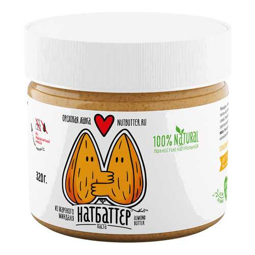 Паста ореховая Nutbutter из жареного миндаля 320г в Самбери