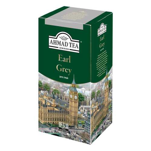 Чай черный Ahmad Tea earl grey со вкусом и ароматом бергамота 25 пакетиков в Самбери