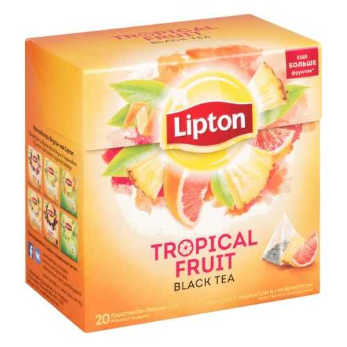 Чай черный Lipton tropical fruit 20 пакетиков в Самбери