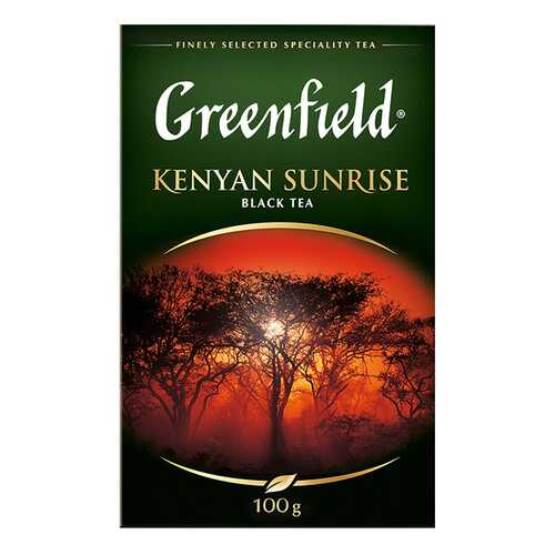 Чай черный листовой Greenfield Kenyan Sunrise 100 г в Самбери