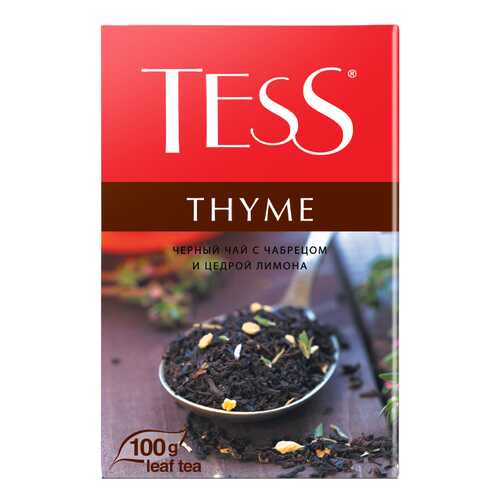 Чай черный листовой Tess Thyme 100 г в Самбери