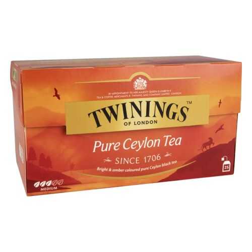 Чай черный Twinings pure ceylon tea 25 пакетиков в Самбери