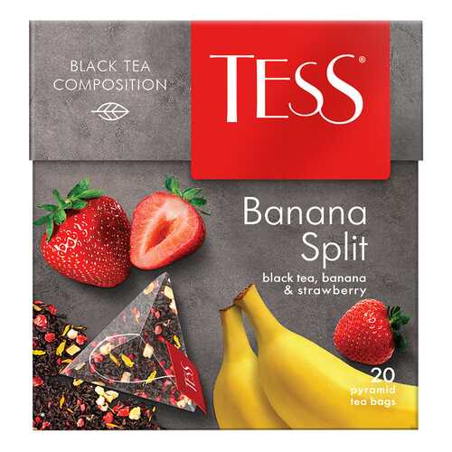 Чай черный в пирамидках Tess Banana Split 20 пакетиков в Самбери