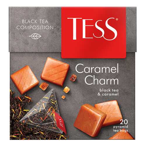 Чай черный в пирамидках Tess Caramel Charm 20 пакетиков в Самбери