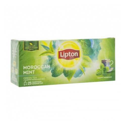 Чай зеленый Lipton moroccan mint 25 пакетиков в Самбери