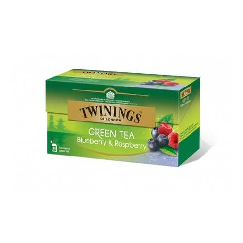 Чай зеленый Twinings черника и малина 25 пакетиков в Самбери