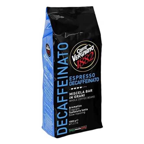 Кофе в зернах Vergnano 1882 decaffeinated 100% arabica 1000 г в Самбери