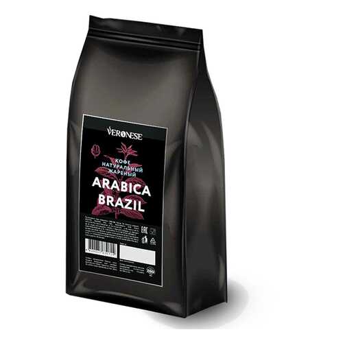 Кофе в зернах Veronese Arabica Brazil 50% арабика 50% робуста 1000 г в Самбери