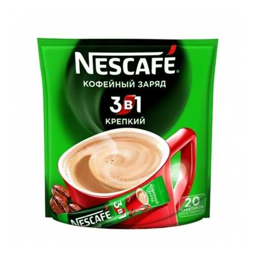 Кофейный напиток растворимый Nescafe 3в1 крепкий 16 г 20 пакетиков в Самбери