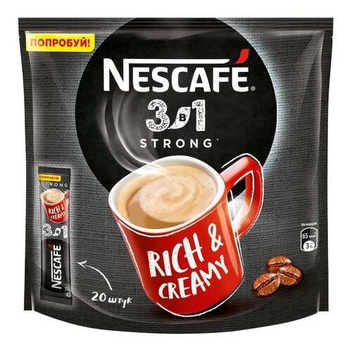 Напиток Nescafe 3в1 кофейный крепкий растворимый 14.5 г 20 штук в Самбери