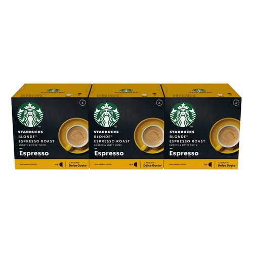 STARBUCKS Blonde Espresso Roast Капсулы для системы NESCAFE Dolce Gusto, 12 шт. в Самбери