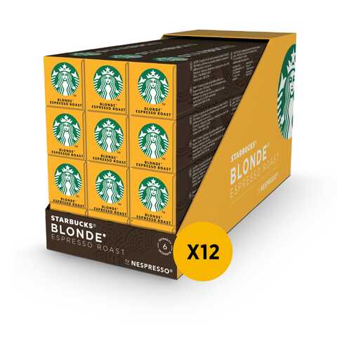 STARBUCKS Blonde Espresso Roast, кофе молотый в капсулах для системы Nespresso, 12 шт. в Самбери