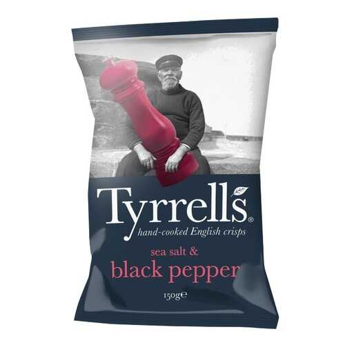 Чипсы Tyrrells натуральные картофельные с морской солью и черным перцем 150 г в Самбери