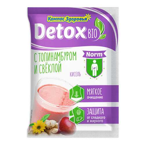 Кисель detox bio Norm С топинамбуром и свеклой Компас здоровья 25 г в Самбери