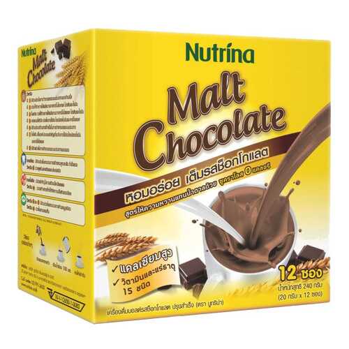 Напиток шоколадный Nutrina instant malt chocolate сублимированный 20 г 12 штук в Самбери