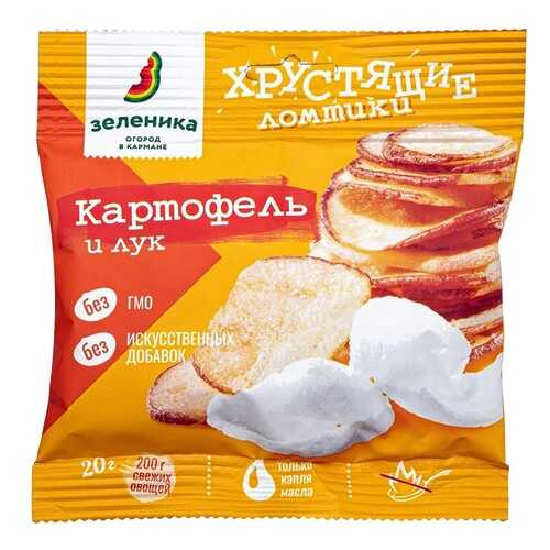 Ломтики овощные Зеленика хрустящие из картофеля с луком в Самбери