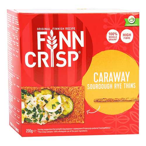 Сухарики Finn Crisp ржаные с тмином 200 г в Самбери