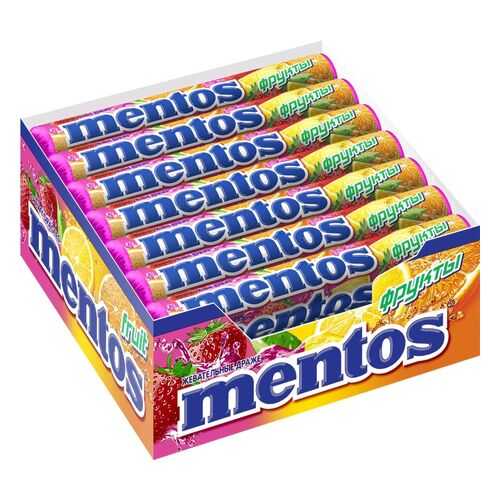 Драже Mentos фрукты жевательное 21*37 г в Самбери