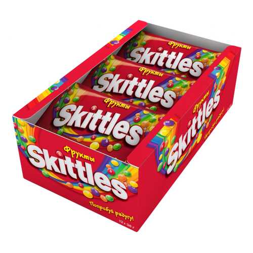 Драже Skittles фрукты 38 г 12 штук в Самбери