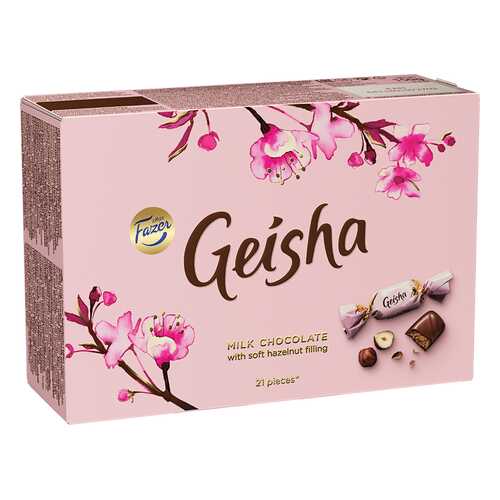 Конфеты шоколадные Geisha с начинкой из тертого ореха 150 г в Самбери