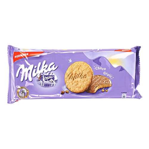 Печенье овсяное Milka с молочным шоколадом 168 г в Самбери