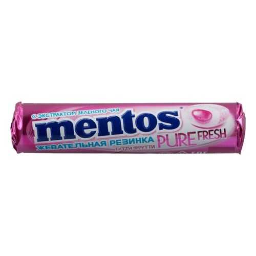 Жевательная резинка Mentos тутти-фрутти без сахара с экстрактом зеленого чая 16 г в Самбери